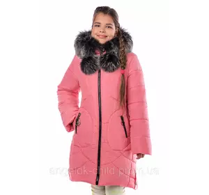 Курточка для девочки на овчине "Презент", зима 2019