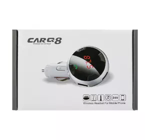 FM Модулятор для Авто CARQ 8, Bluetooth, MP3, USB, AUX