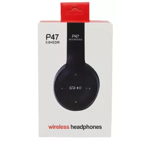 Наушники беспроводные P47 с Bluetooth, MP3 и FM