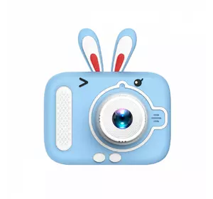 УЦІНКА Фотоапарат дитячий міні Вушка 20 Мп з іграми, блакитний