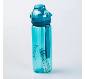 УЦІНКА Пляшка для води спортивна 720 мл прозора із трубочкою, синій
