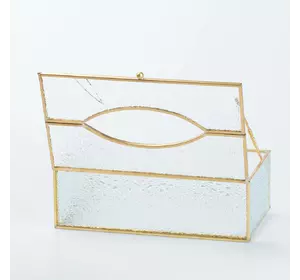 УЦІНКА Серветниця скляна з рифленою поверхнею 25,5×7,5×12,5 см